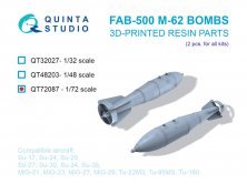 Quinta Studio FAB-500 M-62 Bomben 1/72 - 2 St�ck