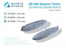 Quinta Studio ZB-500 Napalmbeh�lter 1/72 (x2)