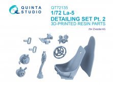 Quinta Studio 1/72 La-5 Set D�tail Cockpit Zvezda