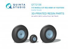 Quinta Studio 1/72 Roues radiales LaGG-3 MiG-3 La-5/7/9 Yak-7