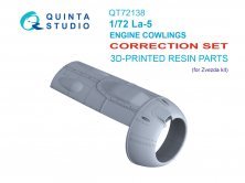 QUINTA STUDIO 1/72 La-5 Correction Capots Moteur Zvezda