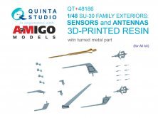 Quinta Studio Su-30SM Capteurs Antennes Tube Pitot 1/48