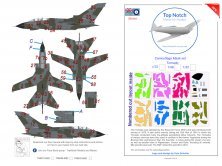1/32 Panavia Tornado camouflage pattern paint mask