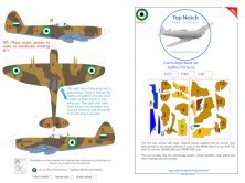 Top Notch Mascherine Spitfire Mk.22/24 Deserto Siriano 1/72
