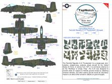 1/72 Republic A-10 Thunderbolt II-Europe camouflage paint mask
