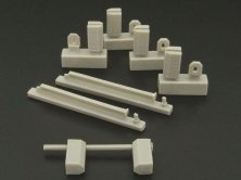 1/72 US Navy wheel chocks (modern). Resin Kit of USN wheel choc