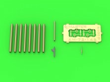 1/72 P-47D Browning .50 blast tubes, gunsight, Pitot Tube