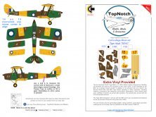 1/32 De Havilland Tiger Moth Seac camouflage pattern paint mask