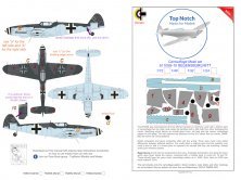 1/48 Messerschmitt Bf-109G-10 MTT Camouflage Paint mask pattern