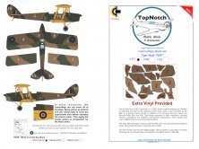 1/48 De Havilland Tiger Moth Raf camouflage pattern paint mask