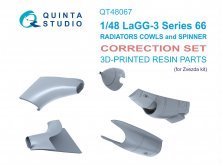 1/48 Lavochkin LaGG-3 series 66 Radiators cowls and spinner