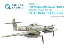1/32 Westland Whirlwind FB Mk.I Interior for Special Hobby