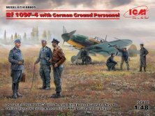 1/48 Bf 109F-4 with German Ground Personnel