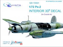 1/72 Pe-2 3D-Print & colour Interior decal