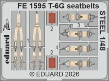 Eduard T-6G Sicherheitsgurte STEEL 1/48 ITA