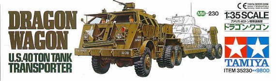 1/35 US 40Ton WWII tank transporter Dragon Wagon 50cm long, Wi