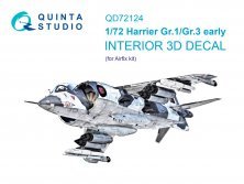 1/72 Harrier Gr.1/Gr.3 early Interior for Airfix