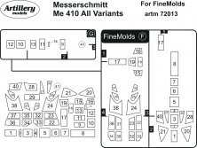 1/72 Masks for Messerschmitt Me-410 all variants