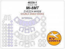 1/48 Mil Mi-8MT masks Double sided for Zvezda