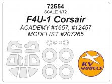 1/72 F4U-1 Corsair mask for Academy