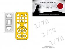 1/72 N1K2-j Vacu Canopy & Mask for Aoshima and Kora