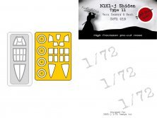 1/72 N1K1-j Vacu Canopy & Mask for Tamiya