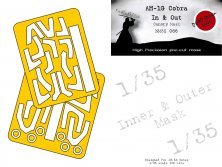 1/35 Bell AH-1G Cobra canopy paint mask for ICM