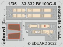 1/35 Bf 109G-6 seatbelts STEEL