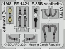 1/48 F-35B seatbelts STEEL for Tamiya