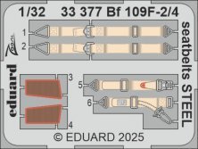 1/32 Bf 109F-2/4 seatbelts STEEL for H.2000/Hasegawa