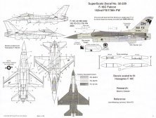 Maquette F-16C Fighting Falcon 1/32 86-0262 162 FS