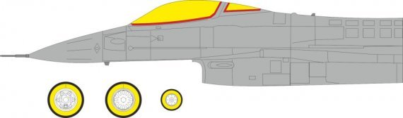 Eduard Masque 1/48 F-16CJ Block 50 TFace Tamiya