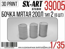 1/35 Damaged Barrel 200l type 2