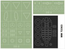 1/72 Douglas DB-8A/3N 1 canopy masks canopy frame paint masks