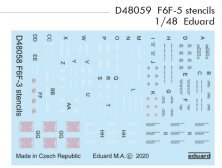 Decals 1/48 F6F-5 stencils
