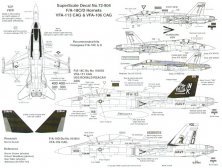 Microscale D�calcomanies F/A-18C/D Hornets 1/72