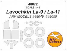 1/48 Lavochkin La-9 / La-11 masks for Ark Models