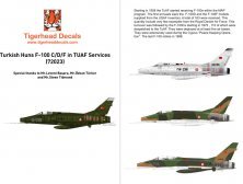 1/72 Turkish Huns North-American F-100C/F-100D/F-100F in TUAF