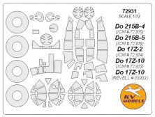 1/72 Dornier Do-215B and Do 17Z masks