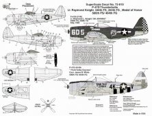 Microscale D�calcomanies P-47D Thunderbolt Bubbletop 1/72