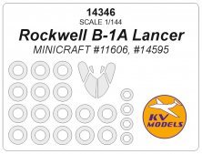 1/144 Rockwell B-1A Lancer + wheels masks