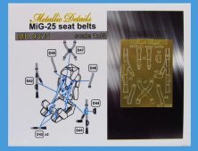 1/48 Mikoyan MiG-25 seat belts