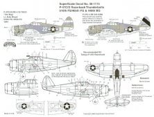 Microscale D�calcomanies P-47 Thunderbolt Razorback 1/48