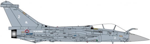 1/144 First operational Rafale M from the French Marine. Marking