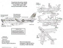 Microscale 1/48 F-86F Sabre 562FBS/388FBW