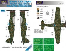 1/48 Macchi C.200 Saetta Poached eggs pattern Camouflage mask