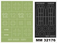 1/32 Messerschmitt Me-262B-1 2 canopy masks + 1 insignia masks