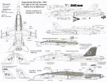 1/48 McDonnell Douglas F/A-18B/C, VMFA-321, VMFA-212