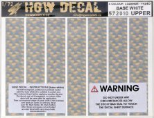 1/72 Decals 4-colour LOZENGE faded base white UPPER