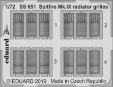 1/72 Spitfire Mk.IX radiator grilles